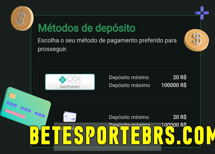 O cassino betesporte.com bet oferece uma grande variedade de métodos de pagamento
