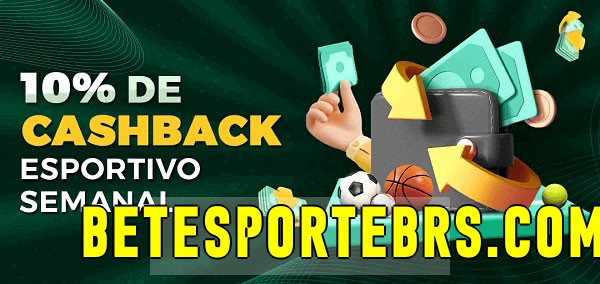10% de bônus de cashback na betesporte.com 